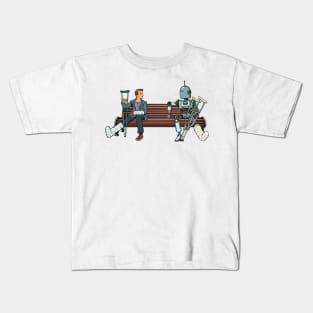 Human And Robot With Broken Legs Kids T-Shirt